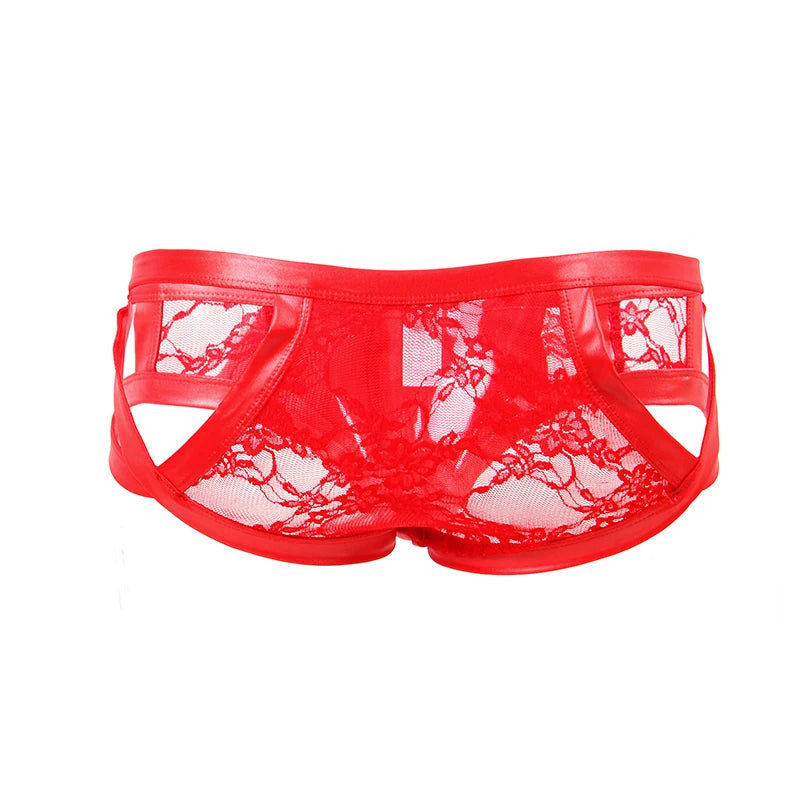 Men Black Transparent Sissy Panty