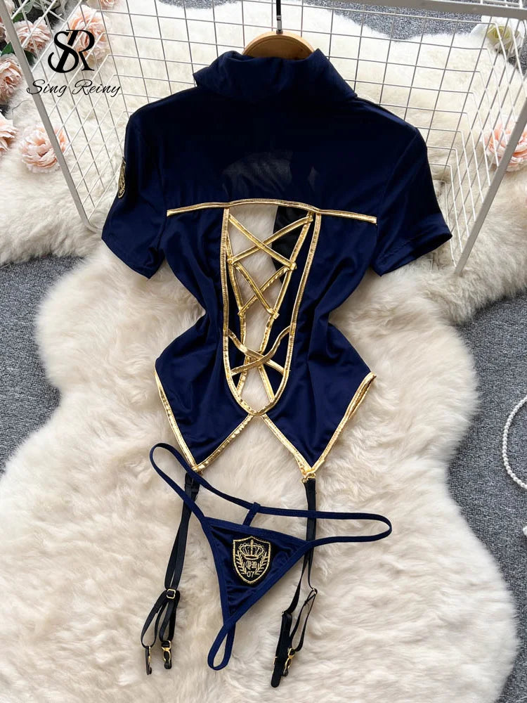 Erotic Stewardess Cosplay