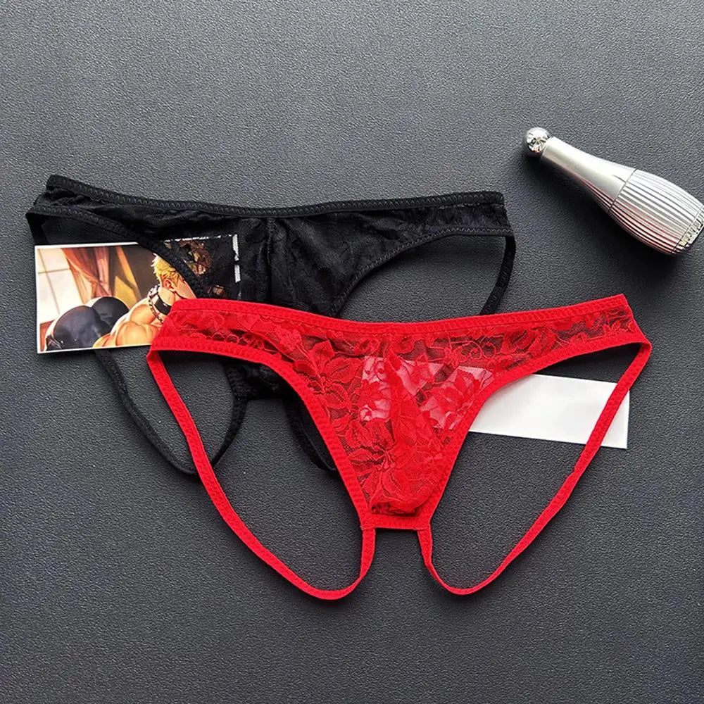 Men Lace Double Ring Manties