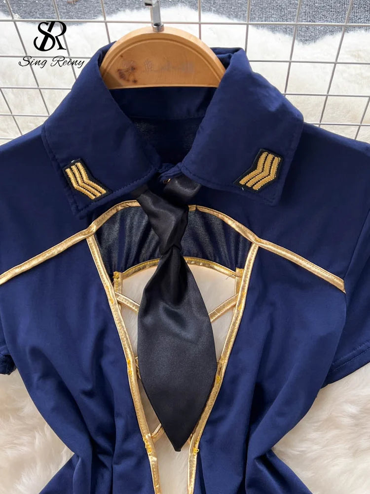 Erotic Stewardess Cosplay