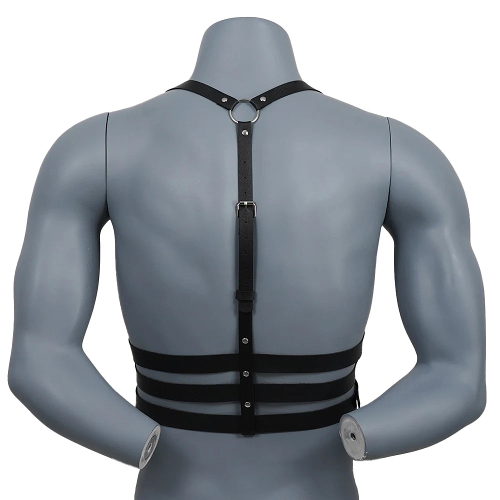 BDSM Leather Harness Belt