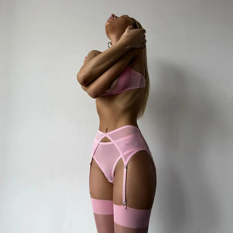 Erotic Open Panty Underwear Set