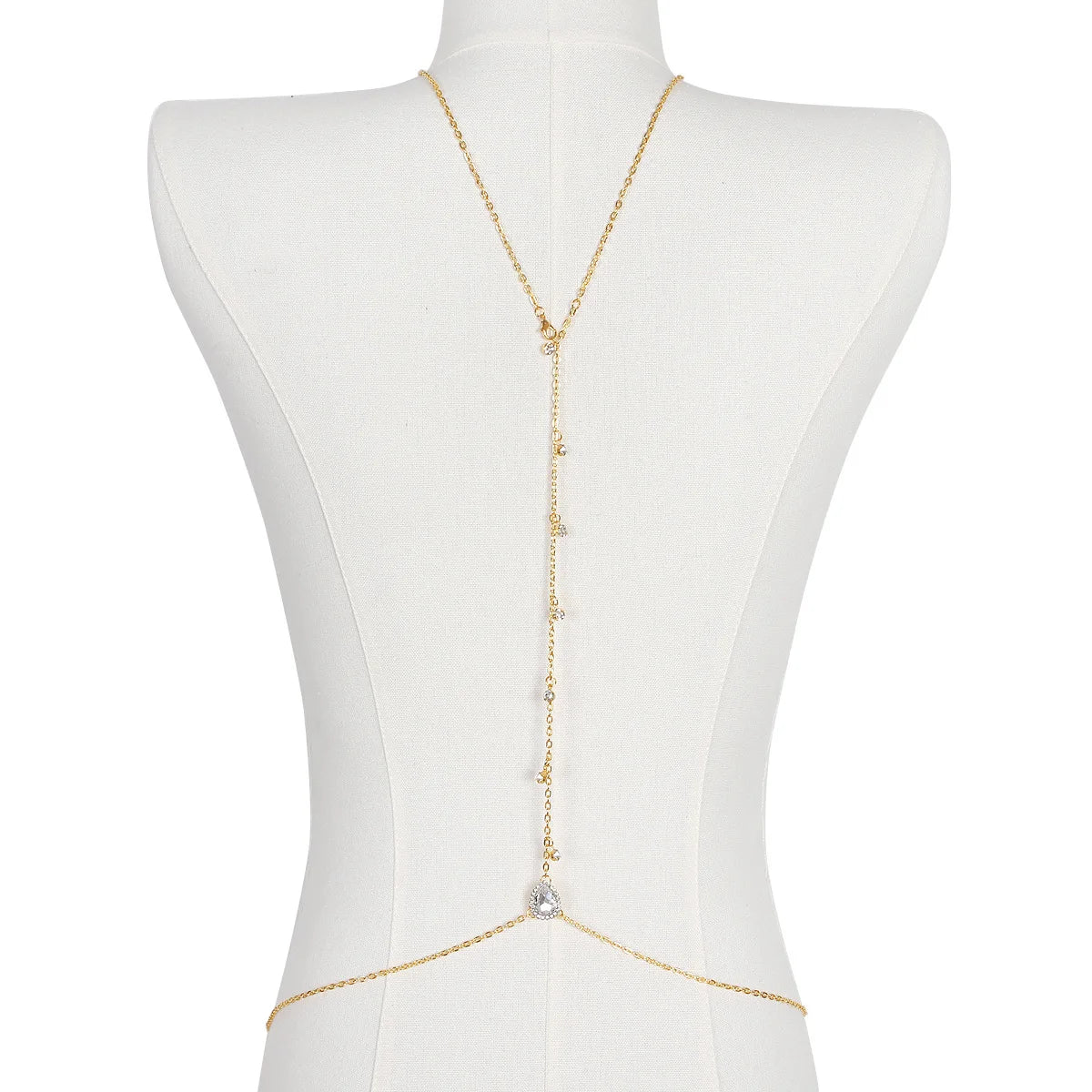 Backless Rhinestone Body Chain