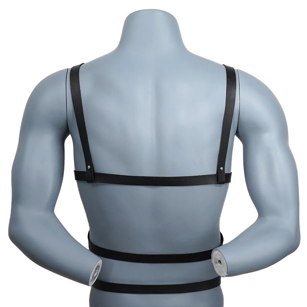 BDSM Leather Harness Belt