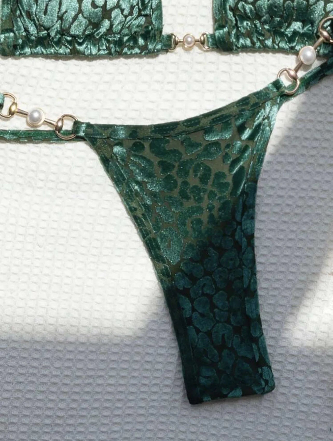 Leopard Pearl Bikini Set