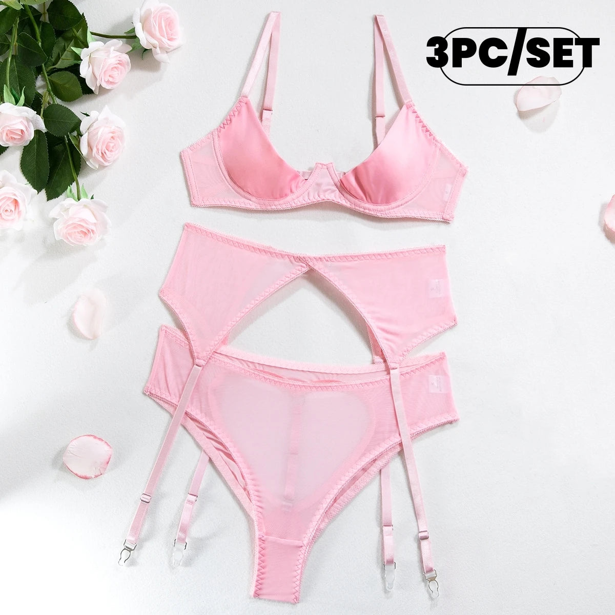 Erotic Open Panty Underwear Set