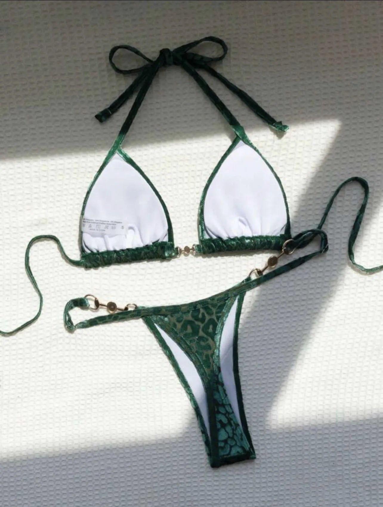 Leopard Pearl Bikini Set