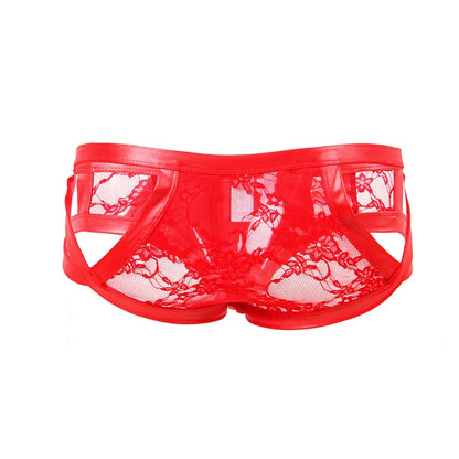 Men Black Transparent Sissy Panty