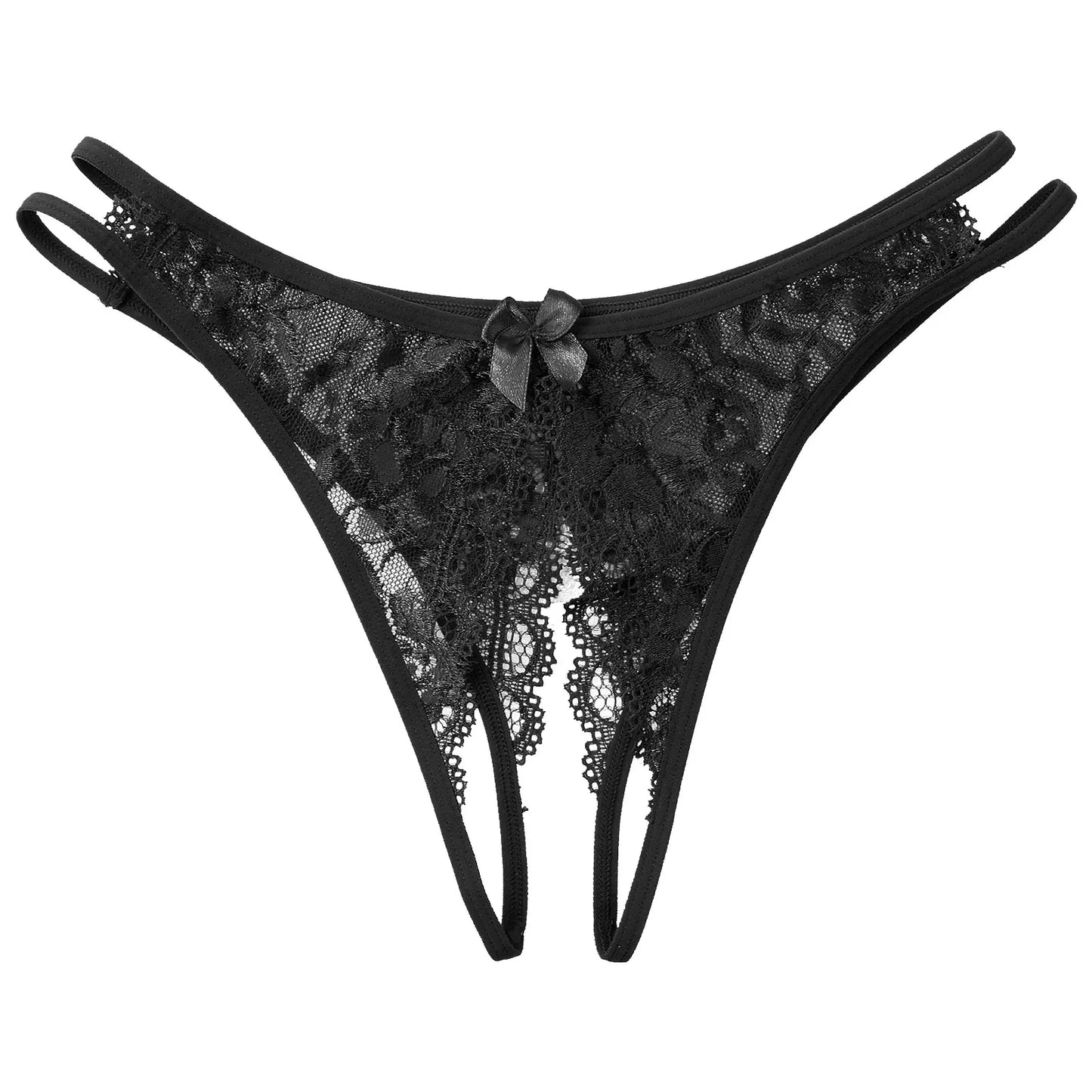 Mens Floral Lace T-back Manties