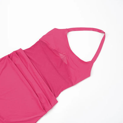 Sleeveless Backless Slim Long Dress