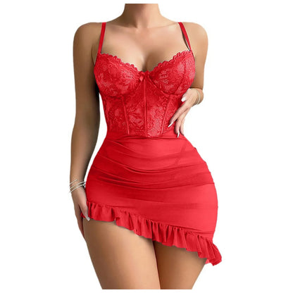 Transparent Underwire Bra Erotic Set