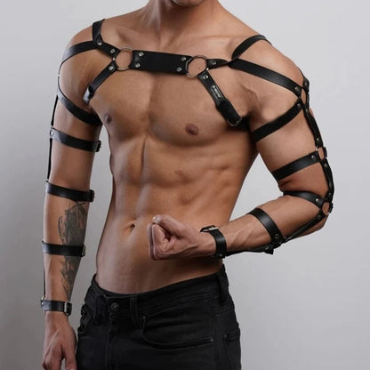 Male Leather Chest Harness