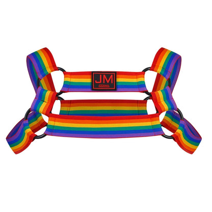 Rainbow Pattern Mens Harness Sets