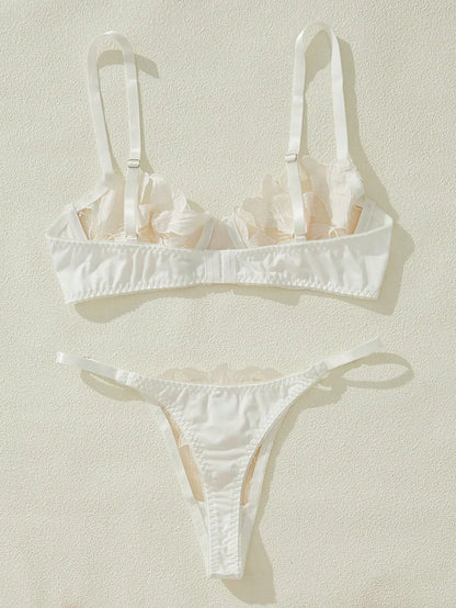 Push Bra+Thong Panties Set
