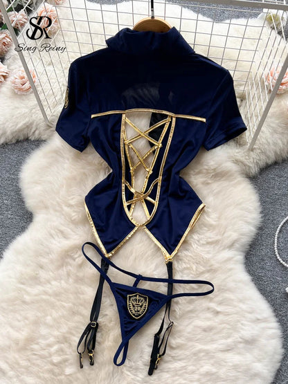 Erotic Stewardess Cosplay