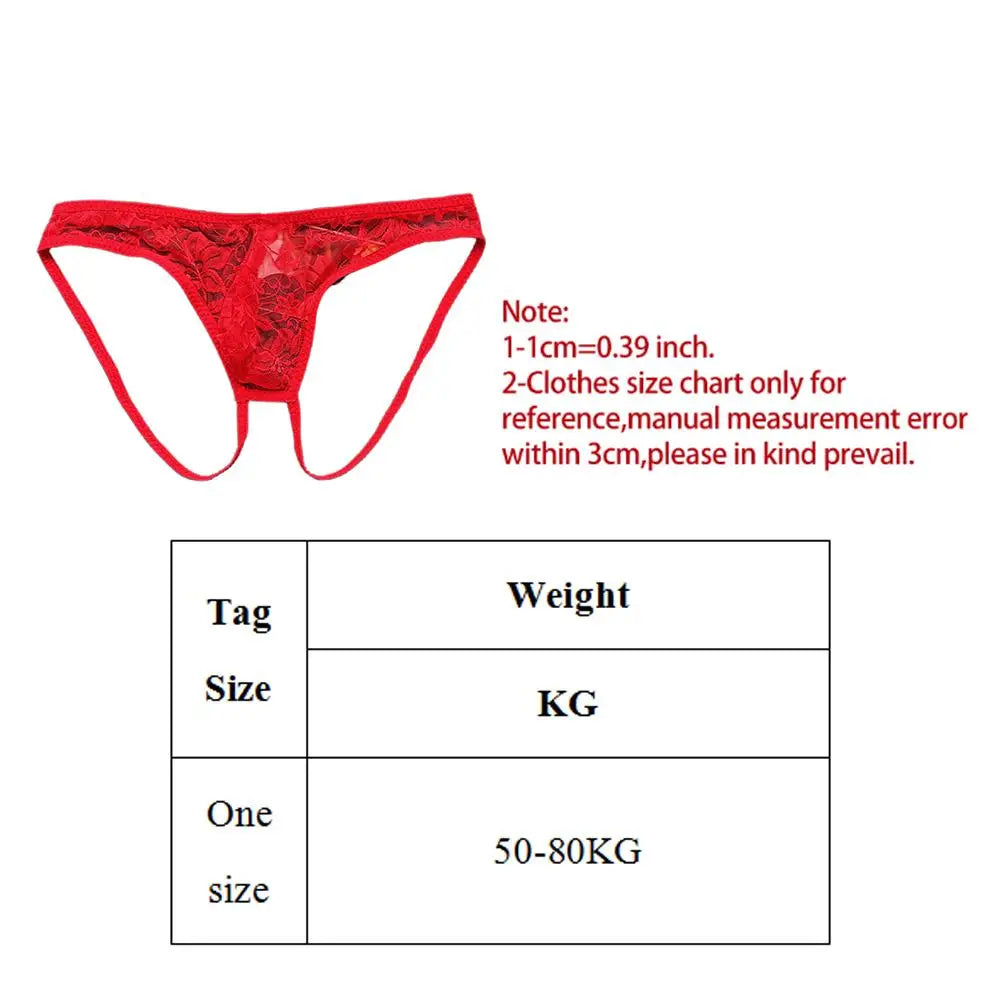 Men Lace Double Ring Manties