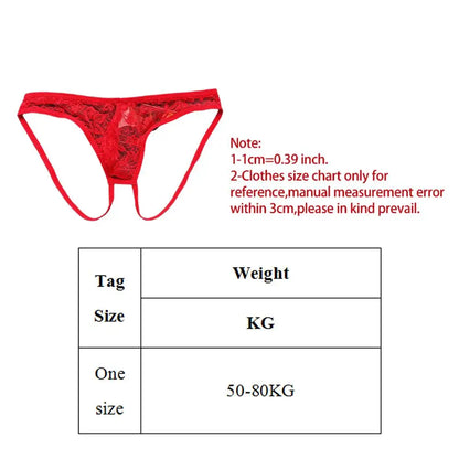 Men Lace Double Ring Manties