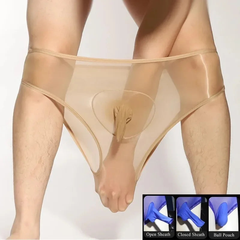 Glossy Sheer Men's Manties