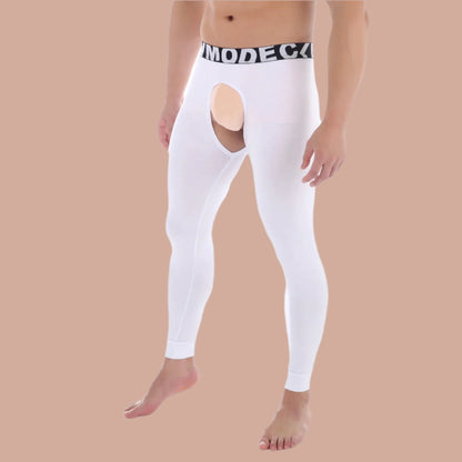 Men Open Penis Modal Thermal Underwear