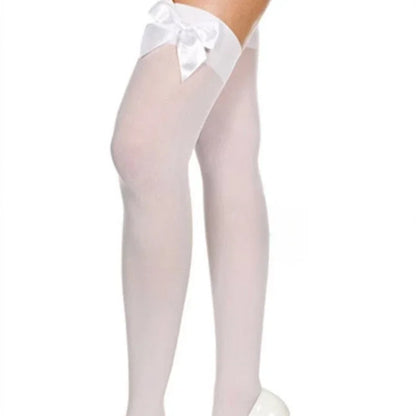 Transparent Suspender Bow Stockings