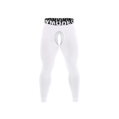 Men Open Penis Modal Thermal Underwear