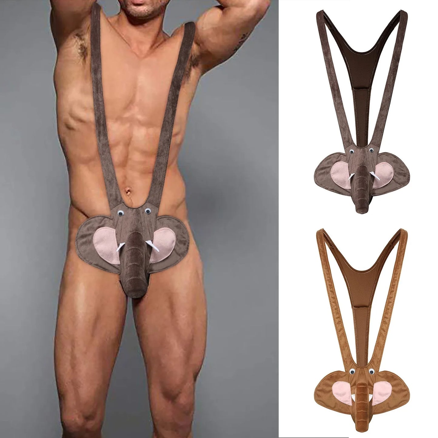 Men Elephant Thongs Briefs