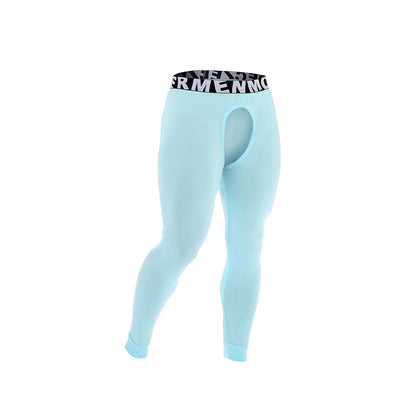 Men Open Penis Modal Thermal Underwear