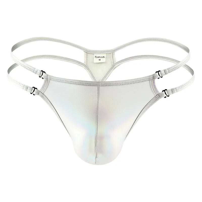 Faux Leather Briefs