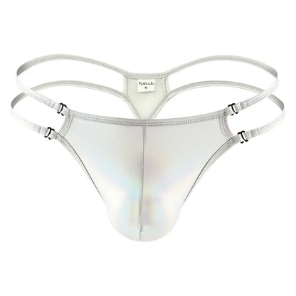 Faux Leather Briefs