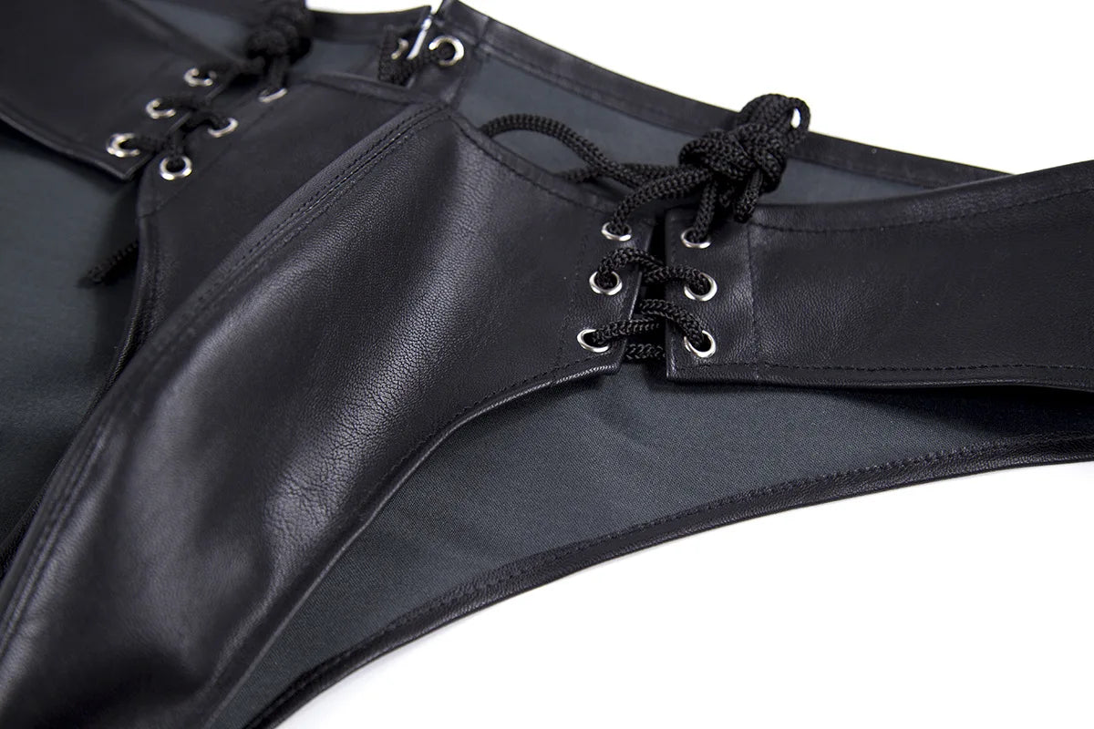 Leather Metallic Shiny Boy Shorts