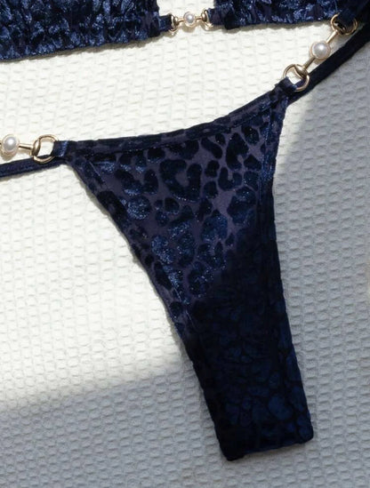 Leopard Pearl Bikini Set