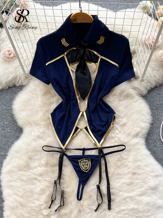 Erotic Stewardess Cosplay