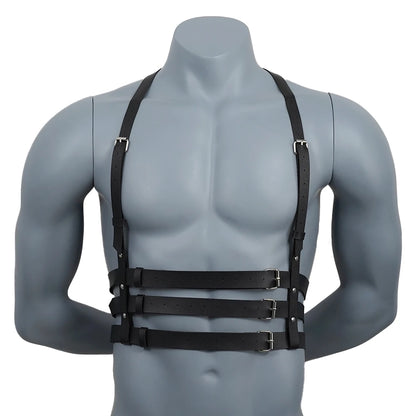 BDSM Leather Harness Belt