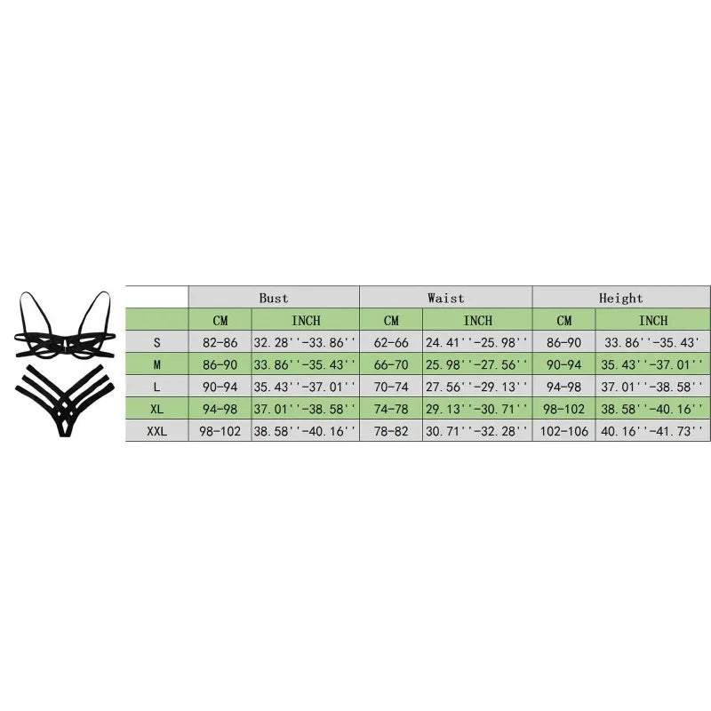 Elastic Hollow Out Bra Set