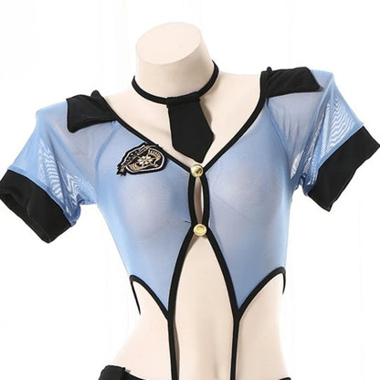 Police Cosplay Open Chest Outfits
