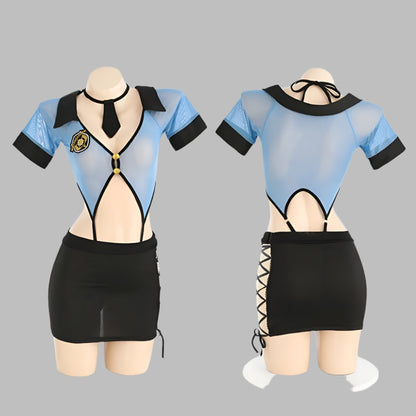 Police Cosplay Open Chest Outfits