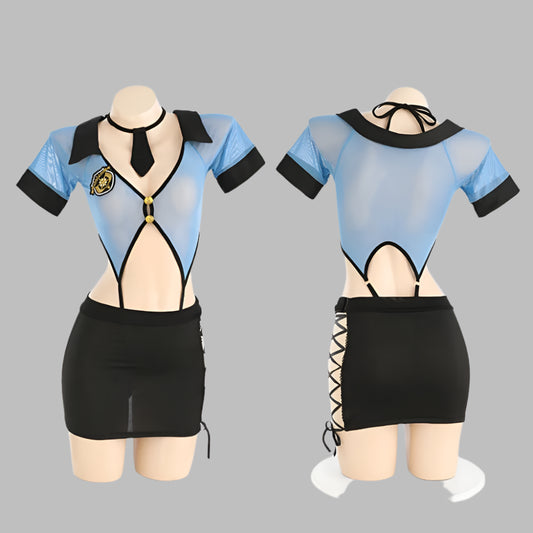 Police Cosplay Open Chest Outfits