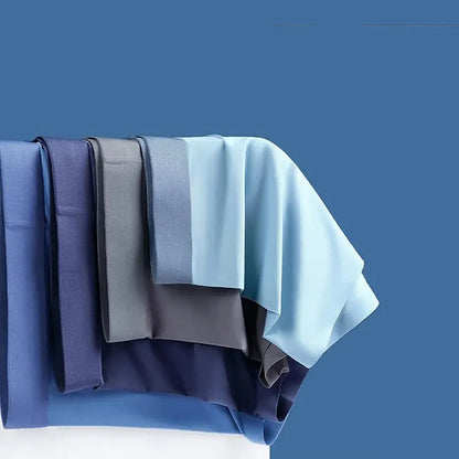 4Pcs Ice Silk Man Breathable Boxer