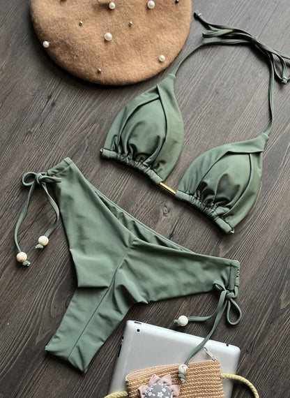 Push Up Beach Bikini Set