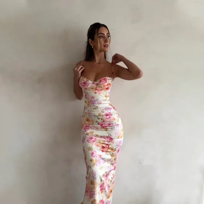 Women's Floral Print Maxi Dress