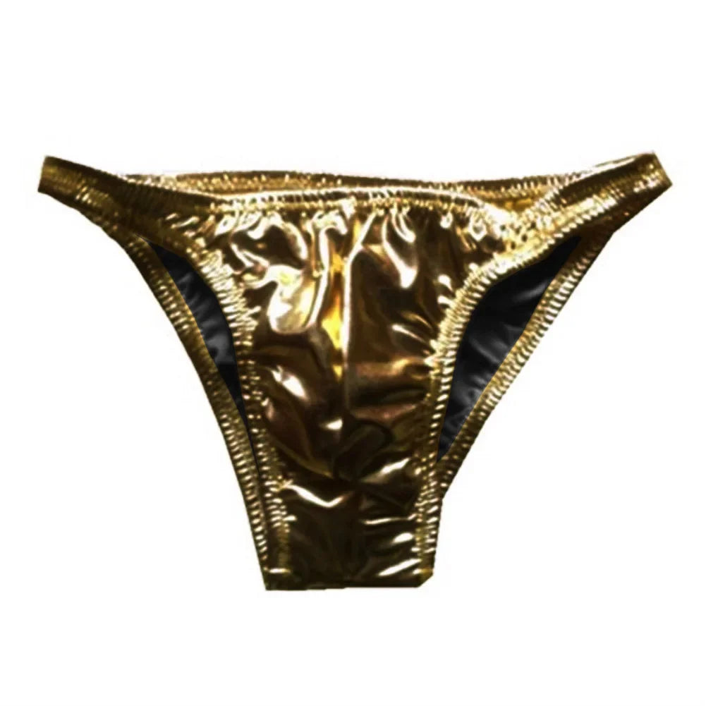 Men's Shinny Leather Panties