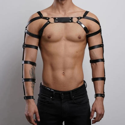 Male Leather Chest Harness