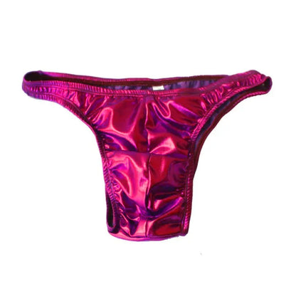 Men's Shinny Leather Panties