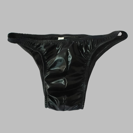 Men's Shinny Leather Panties