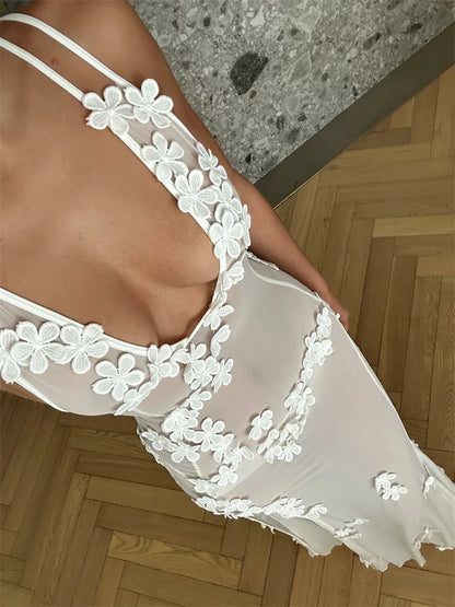 Flowers Long Dress for Women