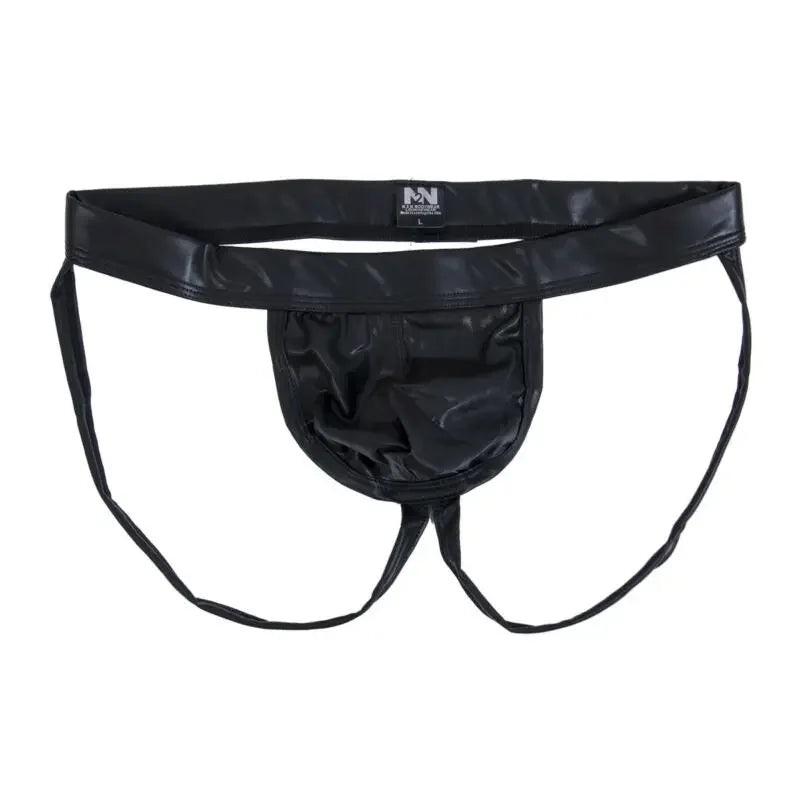 Men's Faux Leather Erotic Panties