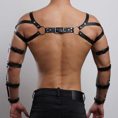Male Leather Chest Harness