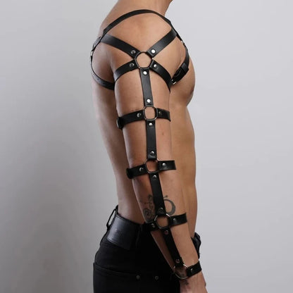 Male Leather Chest Harness