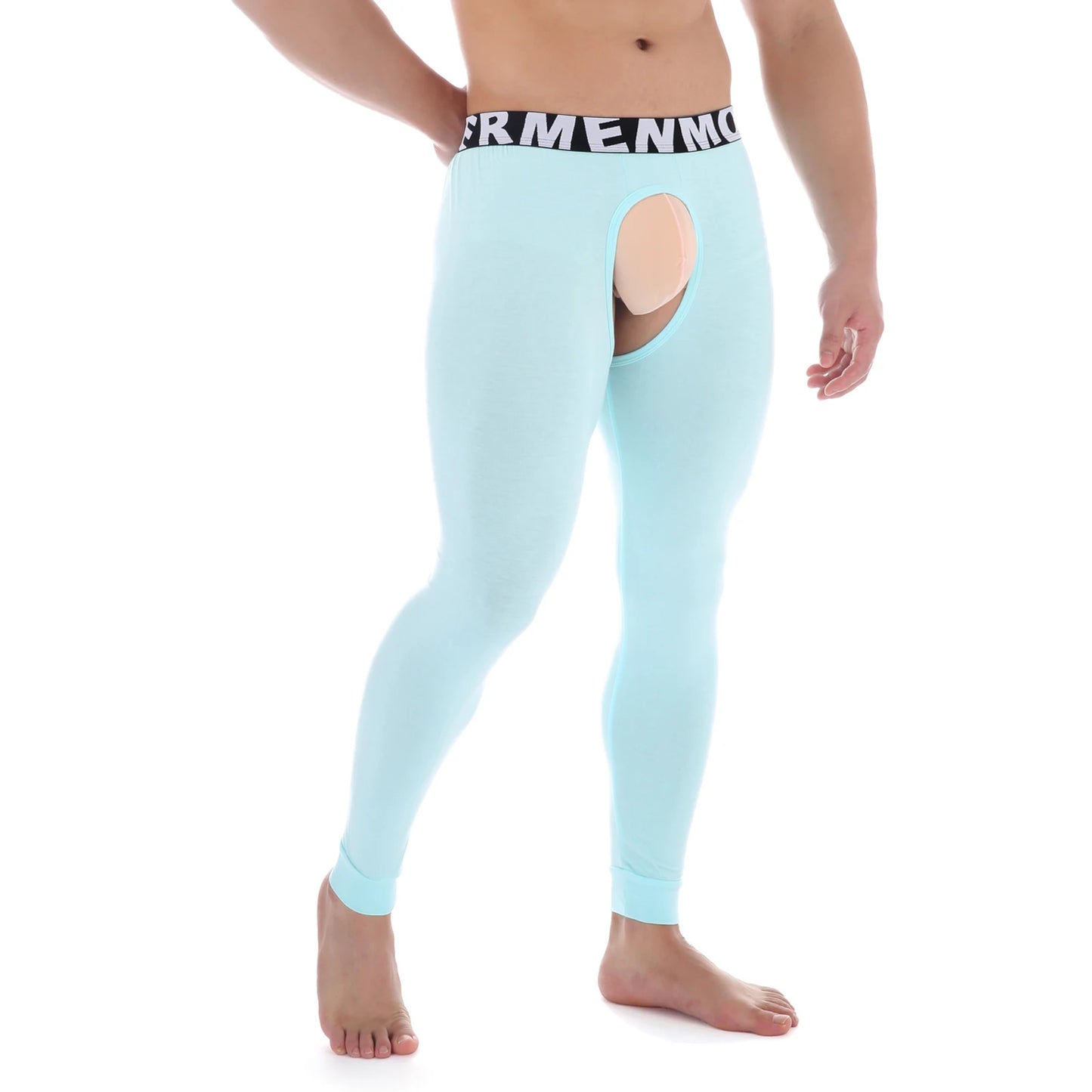 Men Open Penis Modal Thermal Underwear