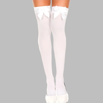 Transparent Suspender Bow Stockings